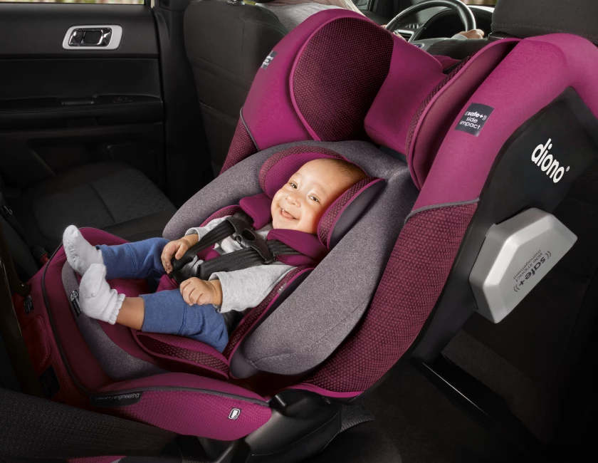 Infant car seat outlet placement