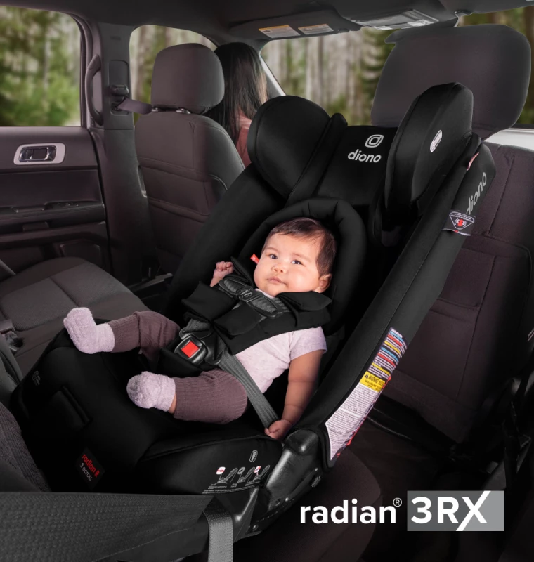 Booster to 100 Pounds Forward-Facing to 65 Pounds Extended Rear-Facing 5-40 Pounds Pink The Original 3 Across Diono Radian 3R All-in-One Convertible Car Seat 